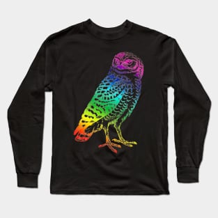 Owl Rainbow Long Sleeve T-Shirt